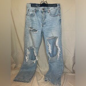 Light wash ripped jeans